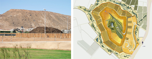 The Hiriya Landfill and the master Plan for Ariel Sharon Park.