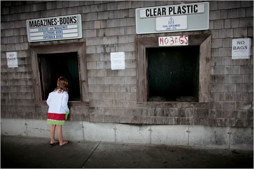 Waste sorting in Nantucket, a model for zero-waste, has reduced the amount of waste sent to landfill to 8%, compared with 66% in Massachusetts as a whole.  The city has accomplished this through diligent sorting, an expansion of mandated recycling, industrial composting and a community swap shop.