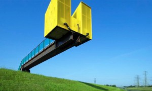 Yellow Toilets at water park