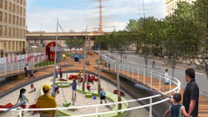 Rendering of Burling Slip Playground
