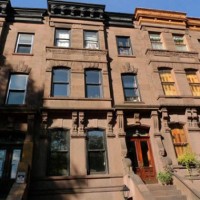 Triassic sandstone in Park Slope