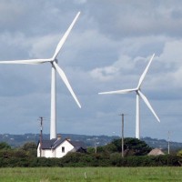 Wind Turbine Next to House