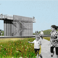 North Park bird observation tower Freshkills Park