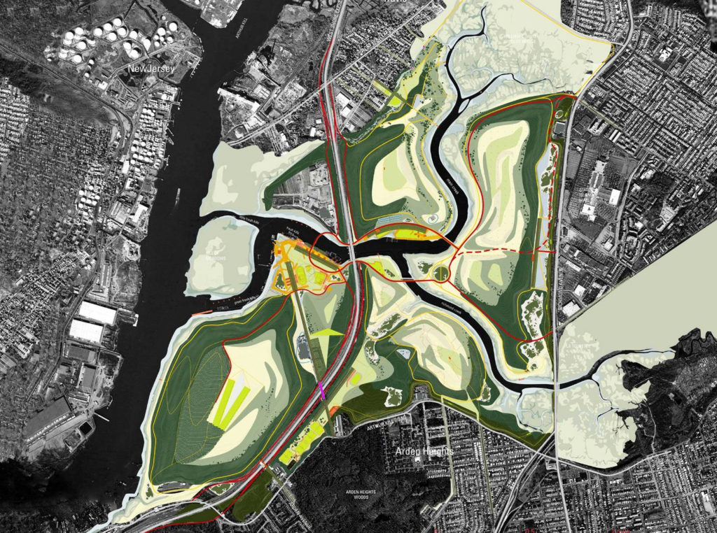 The Park Plan - Freshkills Park diagram of wetland 