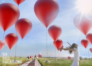 The 99 Red Balloons Project was the 4th place mention for the 2012 Land Art Generator Initiative at Freshkills Park  