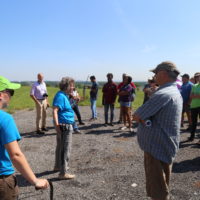 Guided field trip to Freshkills Park, led by Cait Field and Eloise Hirsh.  (Photo: Andy Wanning)