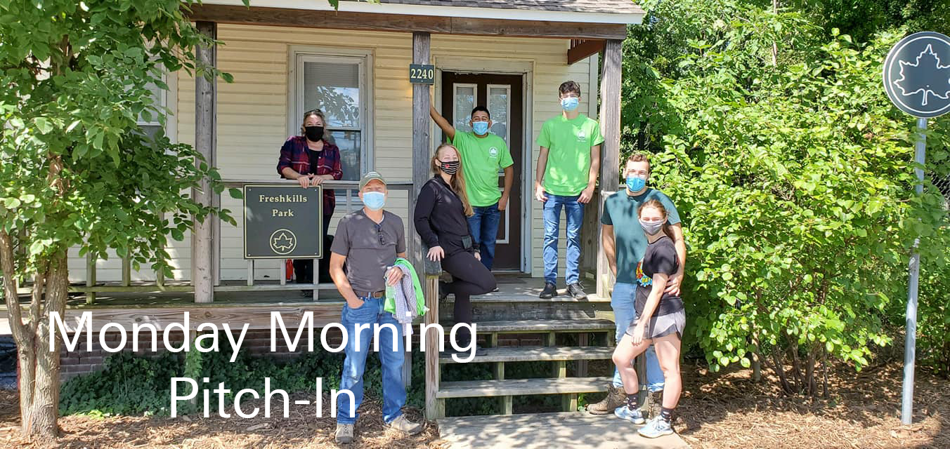 Monday Pitch In the New Springville Greenway 7/12/21 Freshkills Park